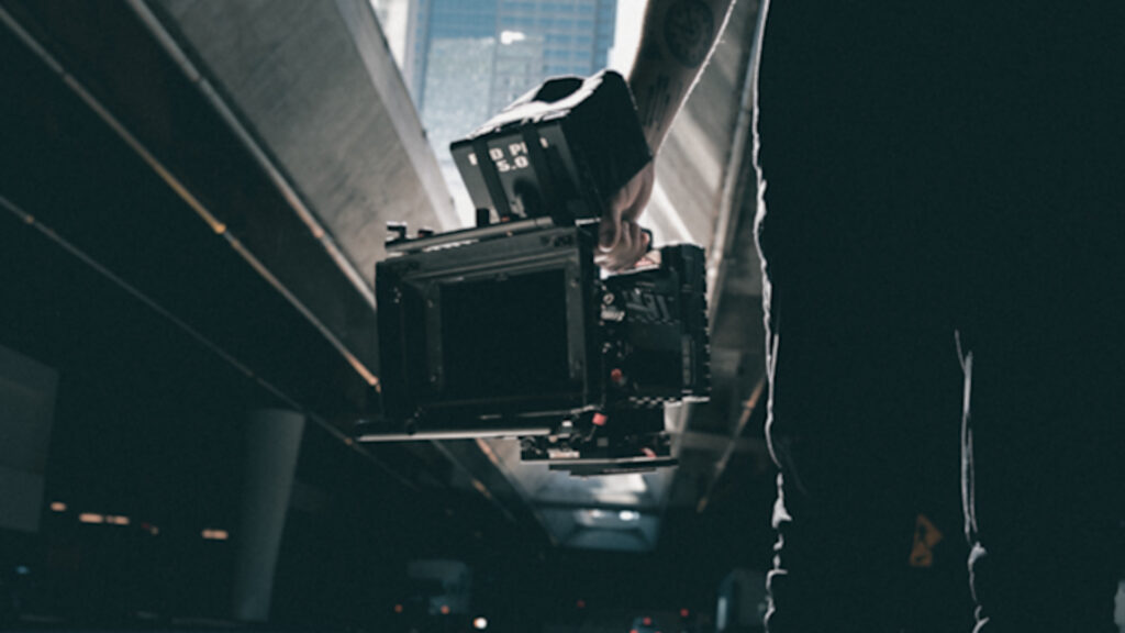 Red Cinema camera and operator cameraman