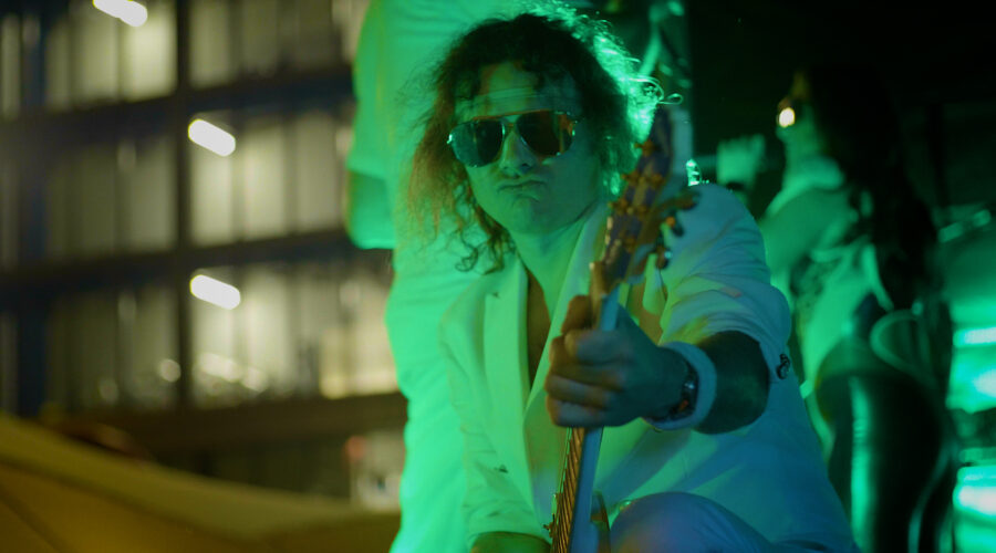 guitarist-in-green-lights