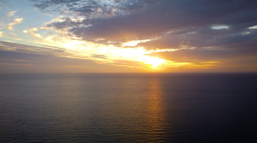 sunrise over the Irish sea